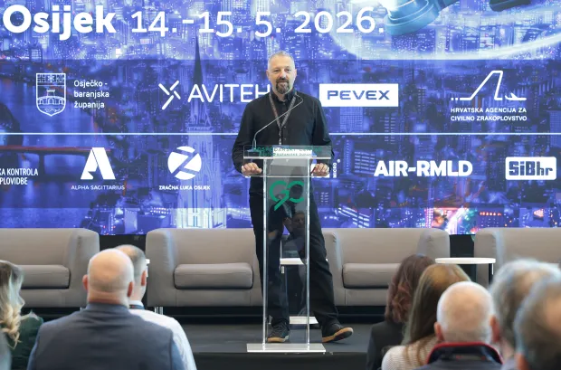 Osijek, 14. 05. 2026., GC, OSIJEK DRON EXPO, otvorenje, sajam, Ivan Vidaković - organizatorSNIMIO BRUNO JOBST