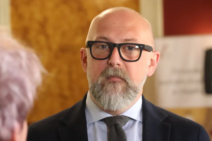 Osijek, 13. 05. 2026, Hrvatsko narodno kazali&scaron;te Osijek, HNK, svečani foajer, pressica uoči premijere operte Grofica Marica. Vladimir Ham.snimio GOJKO MITIĆ