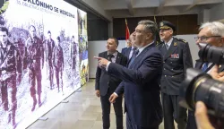 Osijek, 15.05.2026 - Predsjednik Republike Hrvatske i vrhovni zapovjednik Oružanih snaga Republike Hrvatske sudjelovao je na obilježavanju 35. obljetnice osnutka 2. gardijske brigade "Gromovi". Na fotografiji Zoran Milanović. foto HINA/ Daniel KASAP/ dk