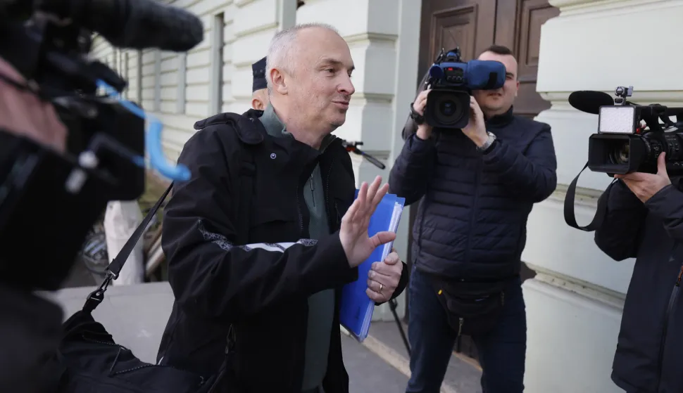 13.02.2026., Osijek - Gradonacelnika Nove Gradiske Vinka Grgica, policija je privela na Zupanijski sud kod istraznog sudca. Photo: Davor Javorovic/PIXSELL