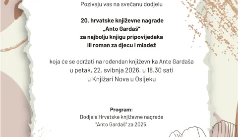 Dodjela nagrada Anto Garda&scaron;