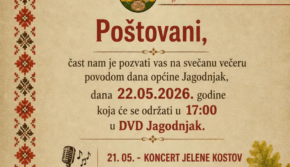 Jagodnjak slavi Dan općine uz koncerte, kulturni program, fi&scaron;ijadu i izložbu kolača