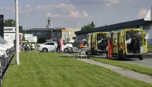Prometna nesreća na raskrižju Ulica Jablanova i Borova u Osijeku