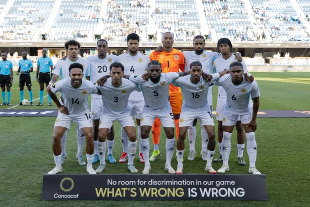 Players of Curacao pose before the start the Concacaf Gold Cup Group B match between Curacao and Honduras. on June 24, 2025 at PayPal Park in San Jose, California. (Photo by Ismael Sanchez Garcia/ Eyepix Group/Sipa USA) Photo: Eyepix/SIPA USA