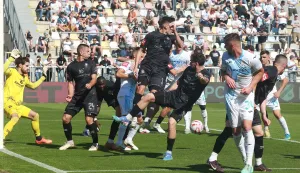 Rijeka, 23.05.2026 - Na stadionu Rujevica u Rijeci u 36. kolu SuperSport HNL igraju nogometa&scaron;i Rijeke i Gorice. foto HINA/ Miljenko KLEPAC/ mk