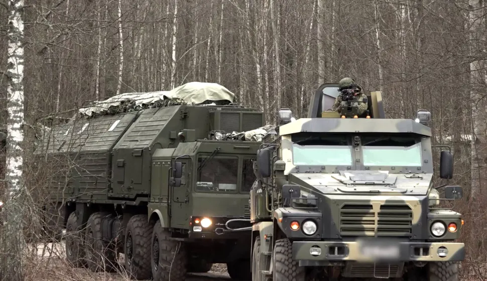 (FILES) This grab from a handout footage released by the Russian Defence Ministry press service on December 30, 2025, shows what is said is deployment of a Russian Oreshnik hypersonic, nuclear-capable missile system for combat duty at an undisclosed location in Belarus. Russia confirmed on May 24, 2026 to have launched a nuclear-capable Oreshnik hypersonic ballistic missile at Ukraine in massive overnight strikes. "In response to Ukraine?s terrorist attacks on civilian infrastructure on Russian territory, the Armed Forces of the Russian Federation carried out a massive strike using Oreshnik ballistic missiles, Iskander air-launched ballistic missiles, Kinzhal hypersonic air-launched ballistic missiles and Tsirkon cruise missiles," as well as drones, the ministry said in a statement. (Photo by Handout/Russian Defence Ministry/AFP)/RESTRICTED TO EDITORIAL USE - MANDATORY CREDIT "AFP PHOTO/Russian Defence Ministry" - HANDOUT - NO MARKETING NO ADVERTISING CAMPAIGNS - DISTRIBUTED AS A SERVICE TO CLIENTS