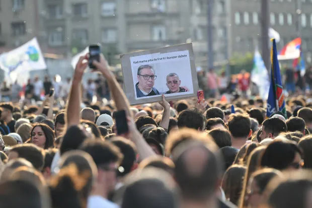 23, May, 2026, Belgrade - The rally titled "Ti i ja, Slavija, jer studenti pobedjuju" organized by students in the blockade was held at Trg Slavija. Photo: R.Z./ATAImages23, maj 2026, Beograd - Skup pod nazivom "Ti i ja, Slavija, jer studenti pobedjuju" koji su organizovali studenti u blokadi odrzan je na Trgu Slavija. Photo: R.Z./ATAImages Photo: R.Z./ATAImages/PIXSELL