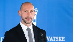 21.05.2026., NSK, Zagreb &ndash; Ministar pravosuđa Damir Habijan nakon sjednice Vlade obratio se medijima. Jo&scaron; jednom je izrazio sućut obitelji i prijateljima ubijenog maturanta Luke iz Drni&scaron;a i najavio da će tražiti uvođenje doživotnog zatvora Photo: Luka Antunac/PIXSELL