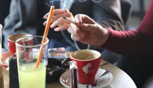 Osijek, 20. 02. 2025., Donji grad, pu&scaron;enje; ugositeljski objekt; zabrana pu&scaron;enjaSNIMIO BRUNO JOBST