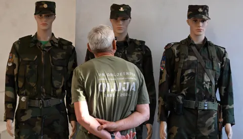 Vinkovci, 26.05.2026. - Svečanom akademijom u Gradskom kazali&scaron;tu Joza Ivakić obilježena 35. obljetnica osnutka 109. brigade ZNG Vinkovci. foto HINA/Gordan PANIĆ/ gp