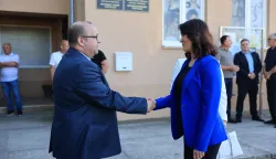 Dan općine Popovac, Zoran Kontak, načelnik Općine Popovac i Nata&scaron;a Trami&scaron;ak, osječko-baranjska županica