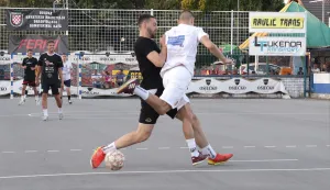 Osijek, 25. 06. 2025., Olimpija, 3KP, Tri kornera penal, malonogometni turnir, DGO - Ravlić transSNIMIO BRUNO JOBST