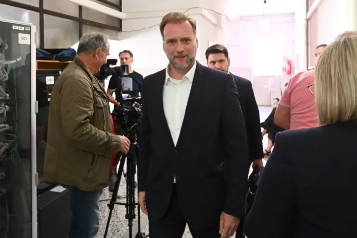 Vinkovci, 02.06.2026. - Nastavak suđenja biv&scaron;em ministru obrane Mariju Banožiću na Općinskom sudu u Vinkovcima za izazivanje prometne nesreće u kojoj je jedna osoba smrtno stradala. Na fotografiji Mario Banožić. foto HINA/ Gordan PANIĆ/ ml