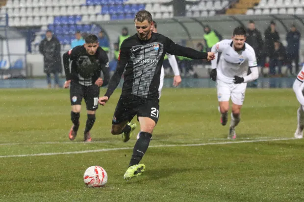 Osijek, 20. 02. 2026, Stadion Gradski Vrt, nogomet, Vukovar - Slaven Belupo, SuperSport HNL25/26, Jakov Puljić (21).snimio GOJKO MITIĆ