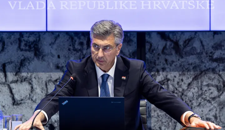 Zagreb, 3.6.2026 - Sjednica Vlade Republike Hrvatske. Na slici premijer Andrej Plenković.Foto Hina/ Dario GRZELJ/ dag