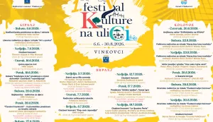 VINKOVCINa vinkovačkim ulicama i trgovima od 6. lipnja do 30. kolovoza održavat će se 1. festiVal Kulture na uliCi, novi ljetni sadržaj u organizaciji Kulturnog centra Vinkovci i Grada.lipanj 2026.