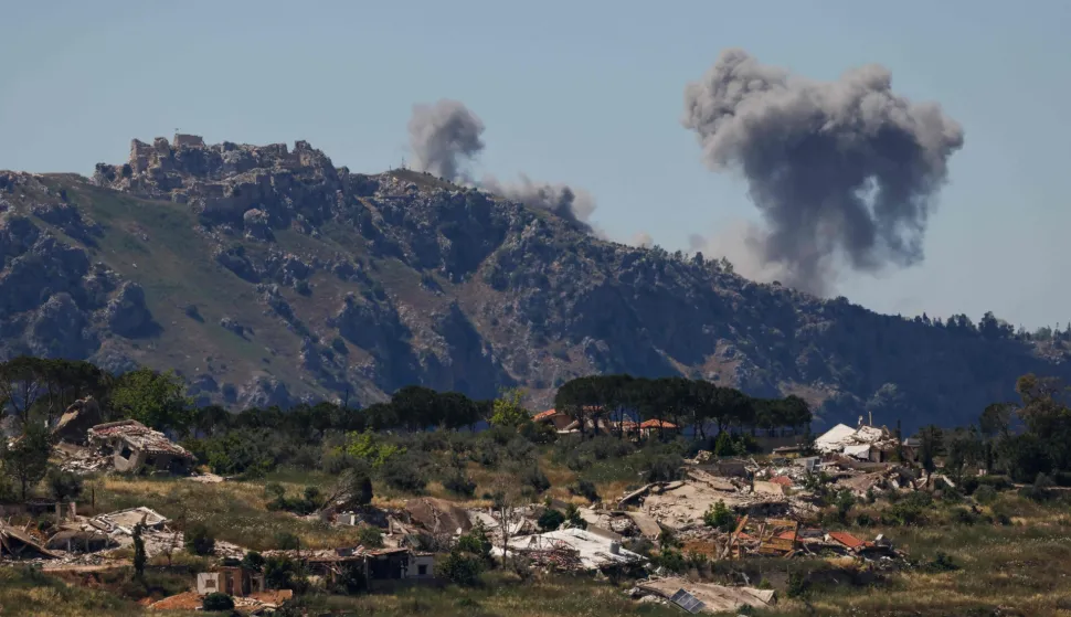 Smoke rises following Israeli bombardment in southern Lebanon close to the Beaufort Castle as seen from a position across the border in the Upper Galilee, in northern Israel on June 4, 2026. Lebanese President Joseph Aoun said on June 4 that an agreement on implementing a ceasefire announced in Washington after talks with Israel was the "last chance" to reach a comprehensive truce. (Photo by Jalaa MAREY/AFP)
