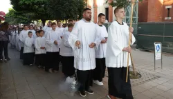 Osijek, 04. 06. 2026., konkatedrala, blagadan, Tijelovo, sveta misa, procesija, Đuro HranićSNIMIO BRUNO JOBST