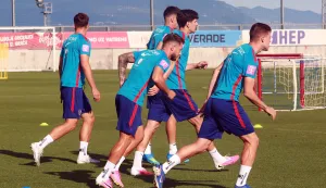 Rijeka, 04.06.2026. - Nogometna reprezentacija odradila je trening na Rujevici uoči početka Svjetskog prvenstva gdje za trinaest dana igraju prvu utakmicu protiv reprezentacije Engleske. foto HINA/ Miljenko KLEPAC/ mk