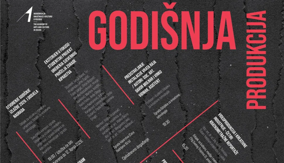 Godi&scaron;nja produkcija studenata Akademije2025./26.