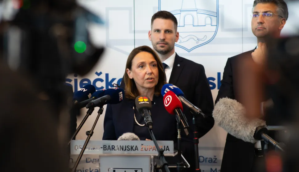 Osijek, 2. 6. 2026., Dan OBŽ, Svečana sjednica, Gospodarski centar Irena Hrstić; dan OBŽ; svečana sjednica; visoki uzvanici; OBŽ; sudionici