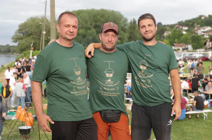 Aljma&scaron;, 06. 06. 2026., Aljma&scaron;ka fi&scaron;ijada, Dario Považanj; Davor Gostić; Mario Palinka&scaron;SNIMIO BRUNO JOBST