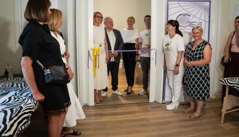 Osijek, 9. 6. 2026., LC Gea pomogao obnoviti prostor za masaže u Udruzi slijepih LC Gea; Lions; udruga slijepih i slabovidnih; masaže; obnova