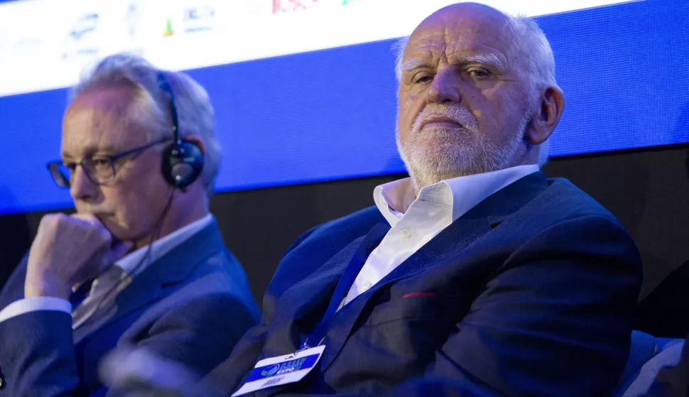 Zagreb, 10.06.2026. - Konferencija Green Energy Expo Zagreb 2026 održala se u hotelu Westin u Zagrebu. Na konferenciji posvećenoj energetskoj tranziciji raspravljalo se, između ostalog, i o podatkovnim centrima i njihovom utjecaju na elektroenergetski sustav. Na slici Jako Andabak.foto HINA/ Sa&scaron;a KOLJAN/ sk