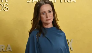 Emily Watson attends the 32nd annual Actor Awards (formerly the SAG Awards) held at the Shrine Auditorium in Los Angeles on Sunday, March 1, 2026. Photo by Jim Ruymen/UPI Photo via Newscom Photo: Jim Ruymen/NEWSCOM