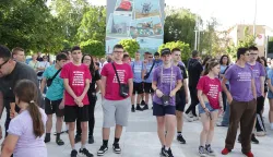 Osijek, 12. 06. 2026., Trg Jug 2, ispraćaj osma&scaron;a, osma&scaron;i, koncert, &scaron;kolski bend, O&Scaron; Tin Ujević, O&Scaron; Grigor VitezSNIMIO BRUNO JOBST