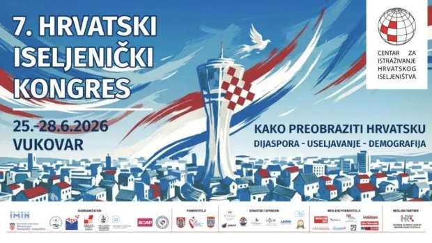 MAGAZIN SOPTAVII. Hrvatski iseljenički kongres održat će se od 25. do 28. lipnja 2026. godine u Vukovaru. 
