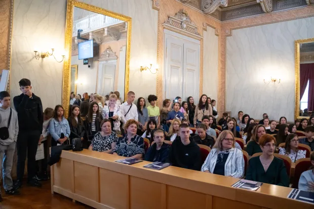 Osijek, 15. 6. 2026., Dodjela pohvalnica učenicima osnovne i srednje &scaron;koleučenici; pohvalnice; mentori; uspjeh; natjecanja