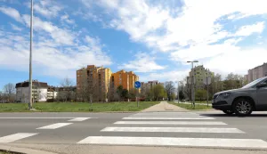 26.03.2023., Vukovar - Raskrizje u Borovu Naselju na kojem je nocas ozlijeden maloljetnik. Photo: Dubravka Petric/PIXSELL