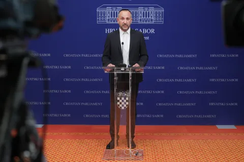 Zagreb, 13.10.2022. - Konferencija za medije Hrvoja Zekanovića.Na fotografiji Hrvoje Zekanović.foto HINA/ Edvard &Scaron;U&Scaron;AK/ es