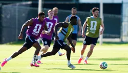 England's Bukayo Saka during a training session at Swope Soccer Village, Kansas Picture date: Saturday June 13, 2026. Photo: Bradley Collyer/PRESS ASSOCIATION