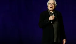 Robert De Niro, cast member of the upcoming film "Focker In-Law," speaks during the Universal Pictures and Focus Features presentation at CinemaCon, the official convention of Cinema United, in Las Vegas, Nevada, U.S., April 15, 2026. REUTERS/Caroline Brehman Photo: Caroline Brehman/REUTERS