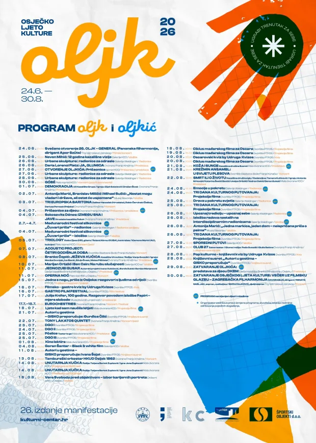 OLJK plakat s nadopunama programa