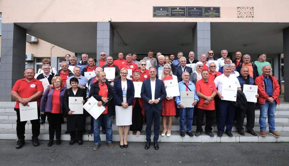 Održana je svečana dodjela povelja humanosti Virovitičko-podravske županije darivateljima krvi 