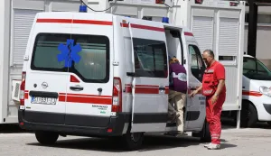 26.05.2022., Sibenik - Nakon zavrsetka strajka vozaci saniteta vratili su se redovnim svakodnevnim obvezama. Photo: Hrvoje Jelavic/PIXSELL