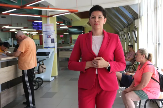 Osijek, 18. 06. 2026, PU Osječko - baranjska, Plavi Glas, odjel općih poslova u PU. &Scaron;alteri- Zamjenica voditeljice odjela Antonija Rako.snimio GOJKO MITIĆ