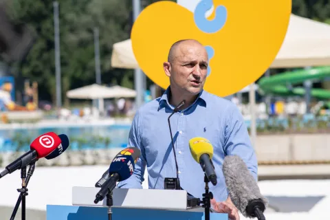 Osijek, 20. 6. 2026., Otvorenje KopikeIvan Anu&scaron;ić; Kopika; otvorenje; bazeni; 50 godina Kopike; Coapcabana; kupali&scaron;te; obnova