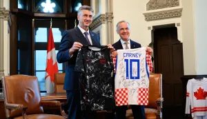 Ottawa, 22.06.2026. - Predsjednik vlade Andrej Plenković u posjetu Kanadi. Sastao se s premijerom Markom Carneyjem. foto HINA/ Vlada RH/ ml