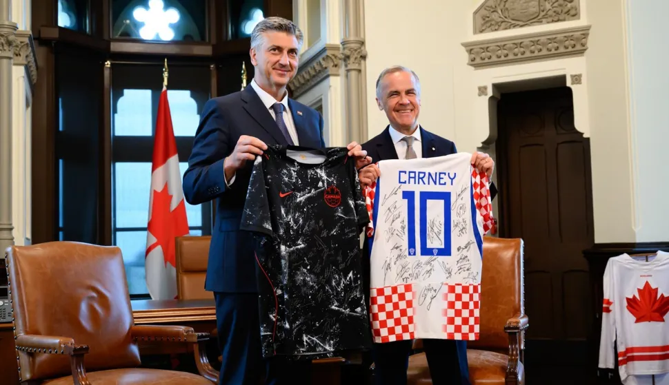 Ottawa, 22.06.2026. - Predsjednik vlade Andrej Plenković u posjetu Kanadi. Sastao se s premijerom Markom Carneyjem. foto HINA/ Vlada RH/ ml