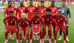 TORONTO, ONTARIO - JUNE 17: Players of Panama pose for a team photograph before the FIFA World Cup 2026 Group L match between Ghana and Panama at Toronto Stadium on June 17, 2026 in Toronto, Ontario. Kevin C. Cox/Getty Images/AFP (Photo by Kevin C. Cox/GETTY IMAGES NORTH AMERICA/Getty Images via AFP)
