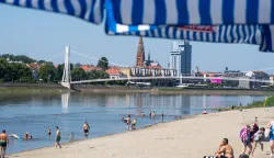 Osijek, 20. 6. 2026., SlobodnjaciKopika; plaža; kupači; Drava; ljeto; kupanje; plivanje