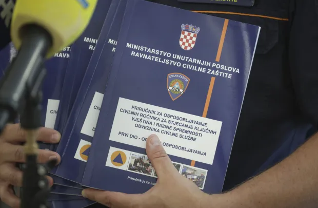Jasterbarsko, 25.06.2026 - Predstavljanje obavljanja civilne službe i programa osposobljavanja civilnih ročnika u. biv&scaron;oj vojarni u Jasterbarskom.foto HINA/ Admir BULJUBA&Scaron;IĆ/ abu