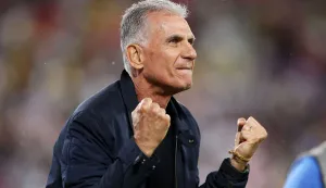 TORONTO, ONTARIO - JUNE 17: Carlos Queiroz, Head Coach of Ghana, celebrates the team's 1-0 victory in the FIFA World Cup 2026 Group L match between Ghana and Panama at Toronto Stadium on June 17, 2026 in Toronto, Ontario. Darrian Traynor/Getty Images/AFP (Photo by Darrian Traynor/GETTY IMAGES NORTH AMERICA/Getty Images via AFP)
