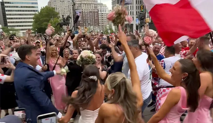 Philadelphia, hrvatski navijači, svatovi