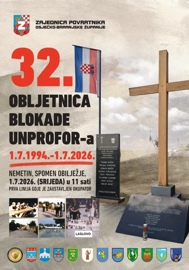 U Nemetinu obilježavanje 32. obljetnice blokade UNPROFOR-a