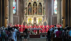 Osijek, 29. 6. 2026., Blagdan Svetog Petra i Pavla, sveta misa i uručenje ugovoramisa; Sveti Petar i Pavao; konkatedrala; ugovor